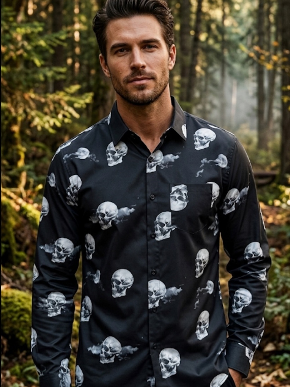 Reason Men's Nightvision Viscose Woven Shirt